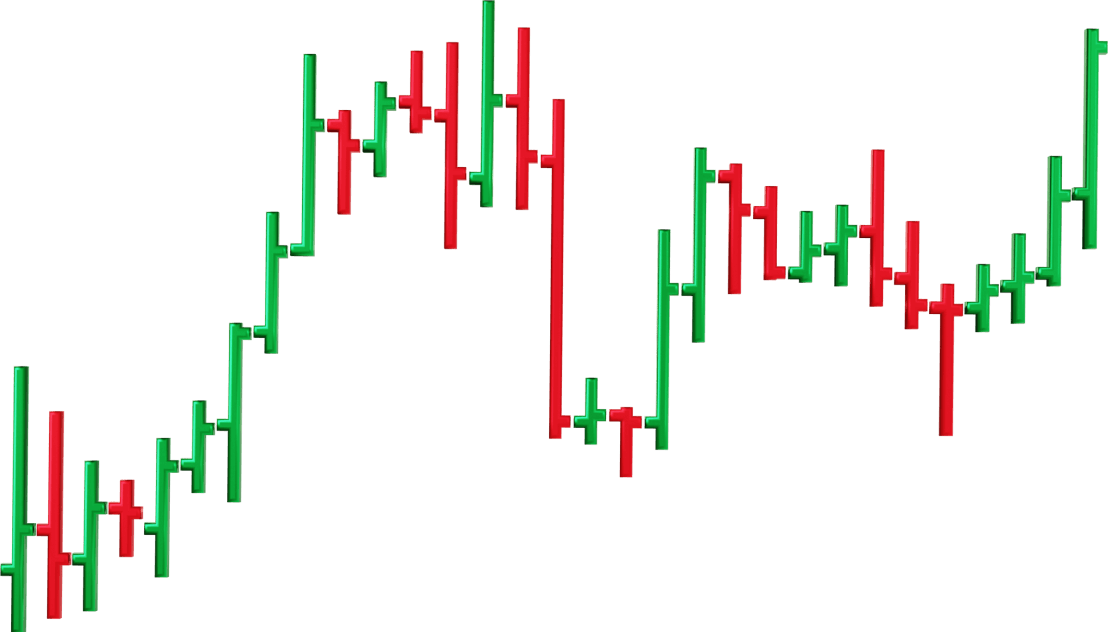 外汇交易指标显示在数字图表上，显示货币交易决策的趋势和信号。