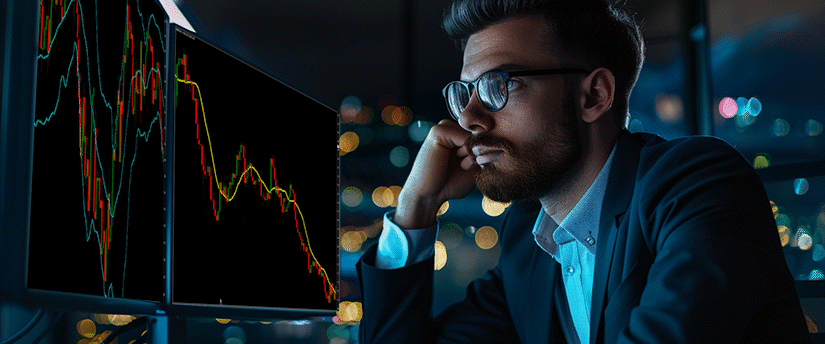 Trader analysing risk and return projections to set realistic expectations and build trading discipline